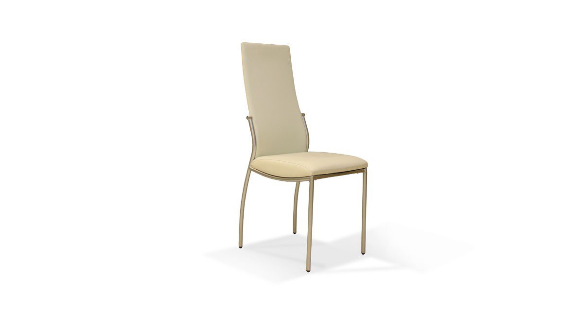 כיסא עור צבע לבן