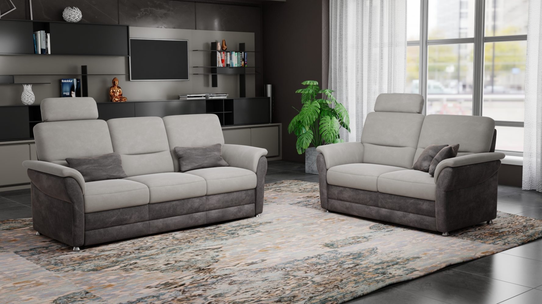 диван 3+2 в классическом стиле с опцией на кресло 