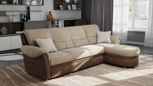 диван в классическом стиле с шезлонгом