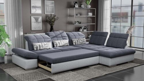 модульный диван со встроенной кроватью